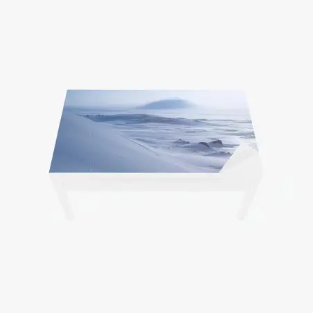 Sticker pour table et bureau horizon arctique immaculé — Chukotka – Wallnifity®