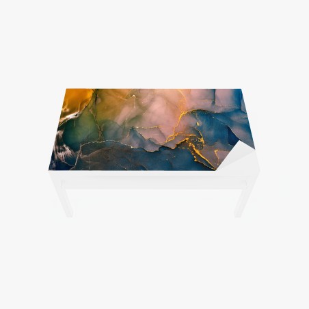 Sticker pour table et bureau mouvement d'encre et d'or – Wallnifity®