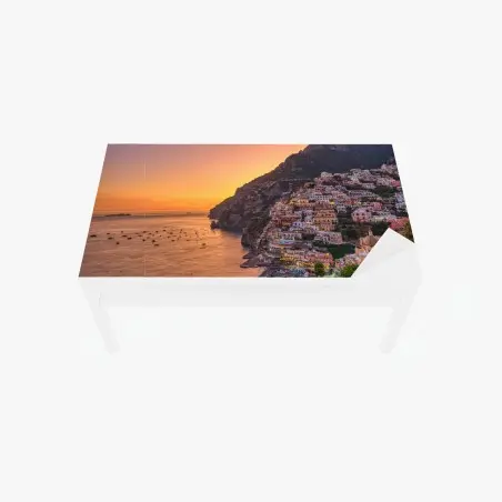 Sticker pour table et bureau coucher de soleil sur la côte méditerranéenne – Wallnifity®