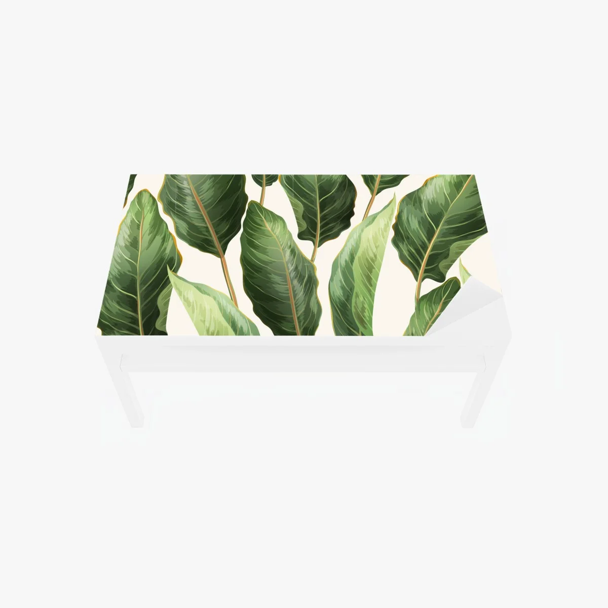 Sticker pour table et bureau motif tropical de grandes feuilles vertes – Wallnifity® Sticker pour table et bureau motif tropical de grandes feuilles vertes – Wallnifity®