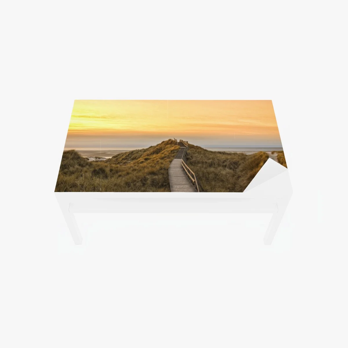 Sticker pour table et bureau passerelle vers la mer à Amrum au coucher de soleil – Wallnifity® Sticker pour table et bureau passerelle vers la mer à Amrum au coucher de soleil – Wallnifity®