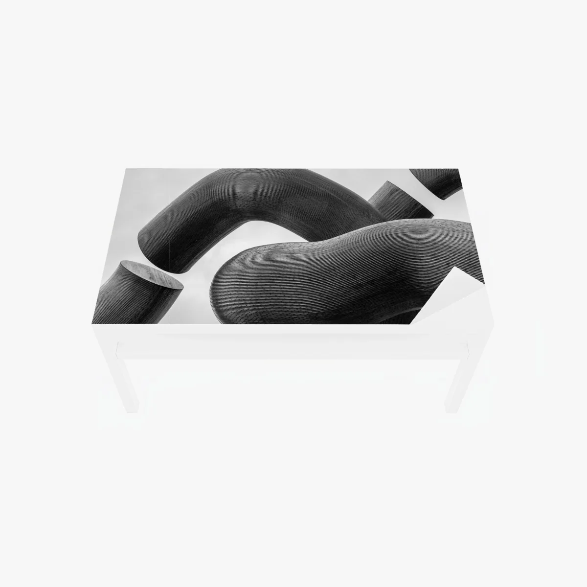 Sticker pour table et bureau ondes sculpturales en noir et blanc – Wallnifity® Sticker pour table et bureau ondes sculpturales en noir et blanc – Wallnifity®