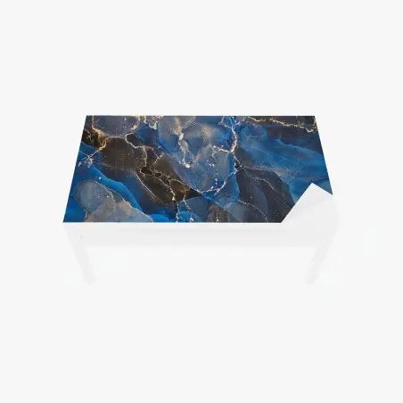 Sticker pour table et bureau rêverie azur et or – Wallnifity®