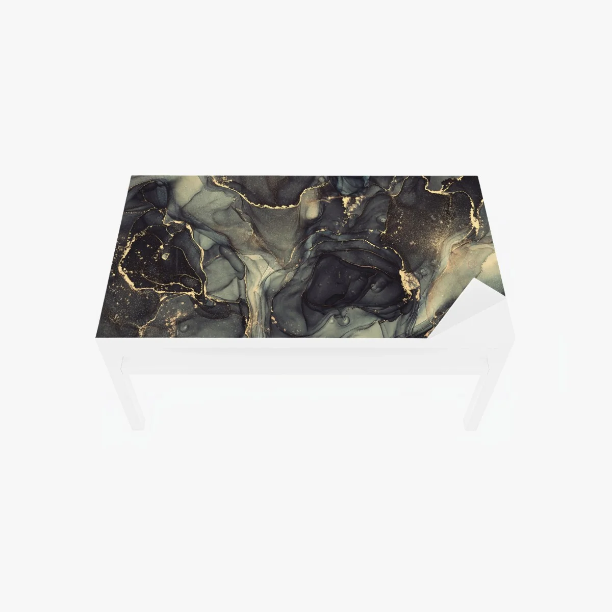 Sticker pour table et bureau marbre onirique aux veines dorées – Wallnifity® Sticker pour table et bureau marbre onirique aux veines dorées – Wallnifity®