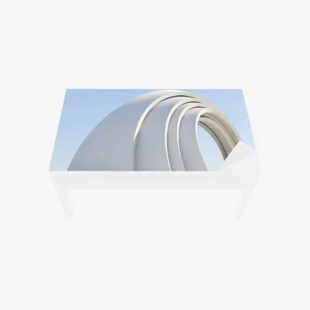 Sticker pour table et bureau arches blanches minimalistes – Wallnifity®