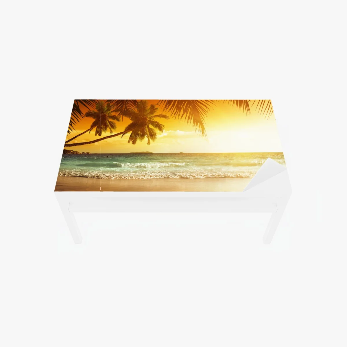 Sticker pour table et bureau coucher de soleil tropical sur la mer des Caraïbes – Wallnifity® Sticker pour table et bureau coucher de soleil tropical sur la mer des Caraïbes – Wallnifity®