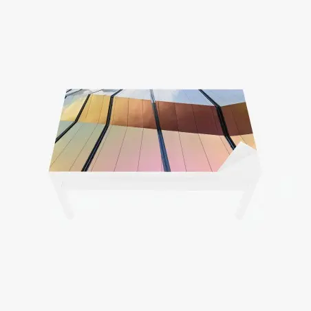 Sticker pour table et bureau façade moderne aux reflets irisés – Wallnifity®