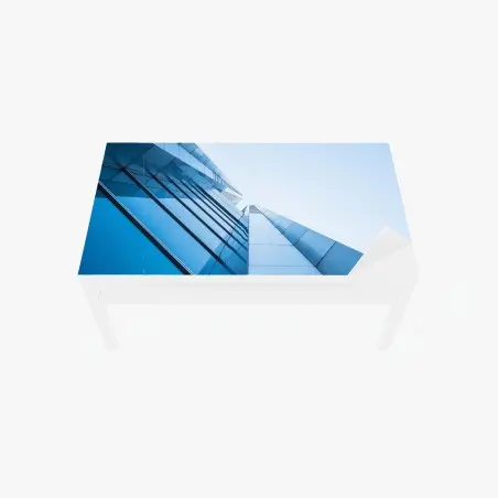 Sticker pour table et bureau élan vertical : façade en verre moderne – Wallnifity®