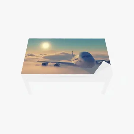 Sticker pour table et bureau voyage au-dessus des nuages – Wallnifity®
