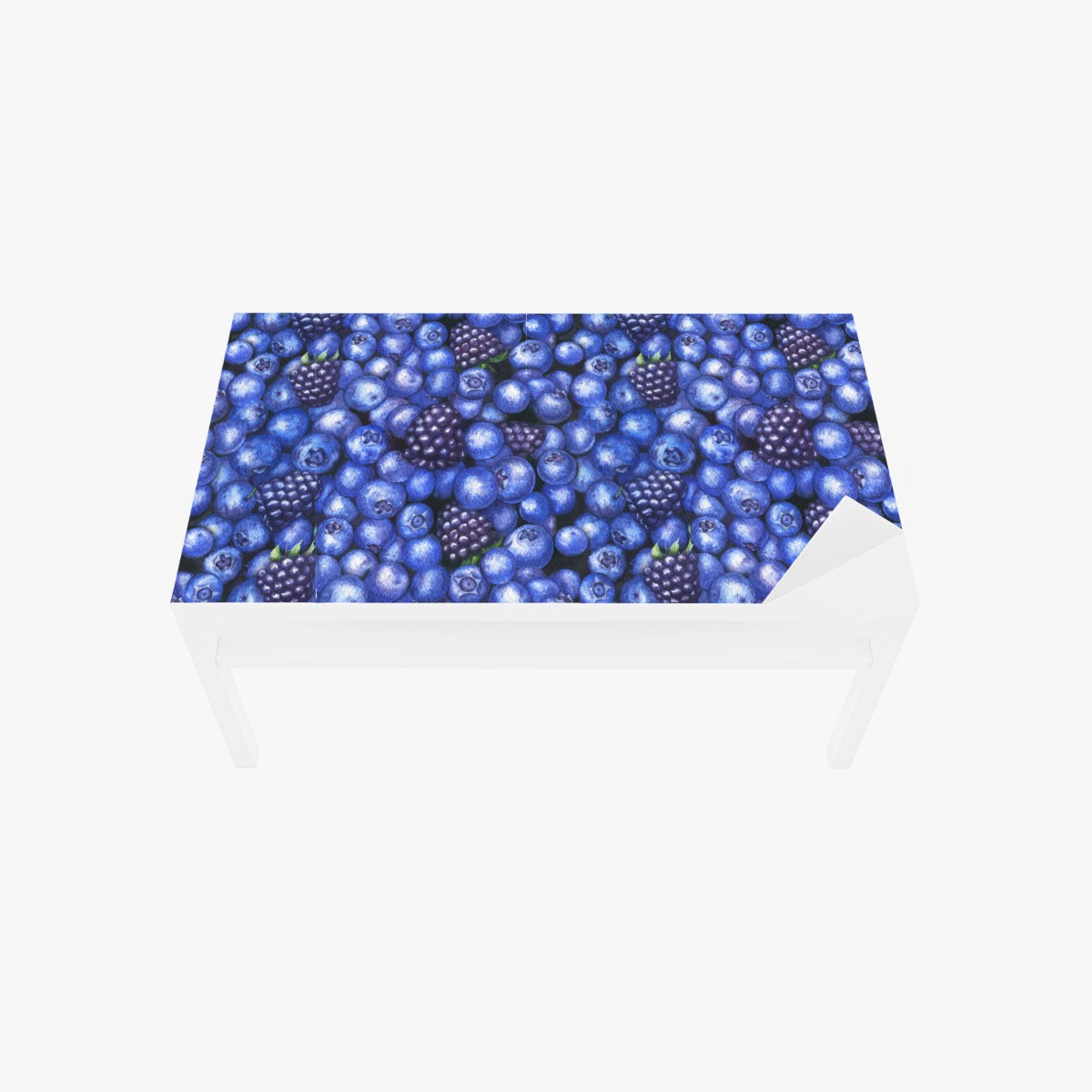 Sticker pour table et bureau motif myrtilles et mûres – Wallnifity®