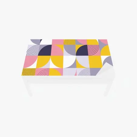 Sticker pour table et bureau composition géométrique pastel et solaire – Wallnifity®