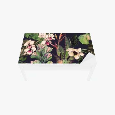 Sticker pour table et bureau jungle florale en aquarelle – Wallnifity®