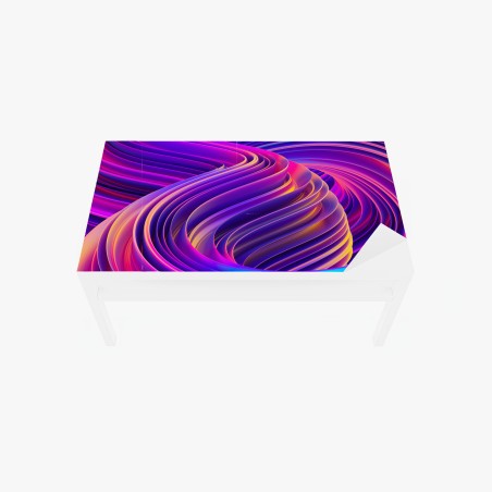 Sticker pour table et bureau vagues abstraites néon et dégradés fluides – Wallnifity®