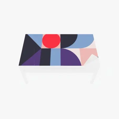 Sticker pour table et bureau composition géométrique colorée – Wallnifity®
