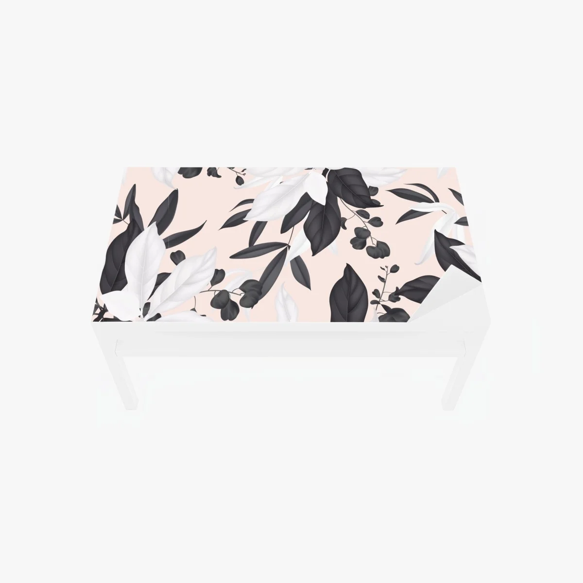 Sticker pour table et bureau motif botanique monochrome sur fond rose – Wallnifity® Sticker pour table et bureau motif botanique monochrome sur fond rose – Wallnifity®