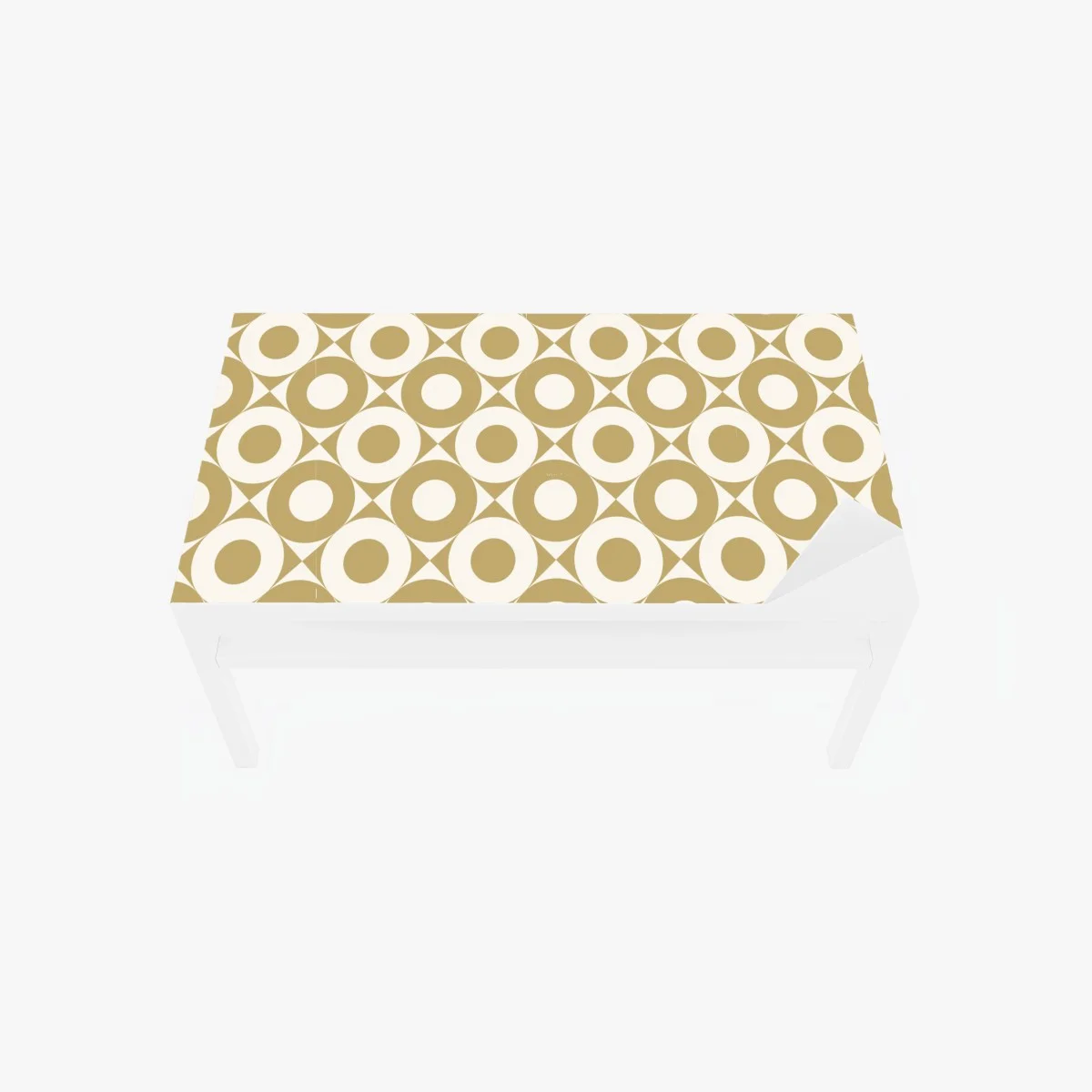 Sticker pour table et bureau motif géométrique rétro beige et crème – Wallnifity® Sticker pour table et bureau motif géométrique rétro beige et crème – Wallnifity®