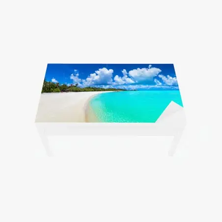 Sticker pour table et bureau panorama tropical aux Maldives – Wallnifity®