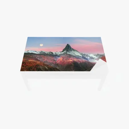 Sticker pour table et bureau Cervin au clair de lune, automne à Zermatt – Wallnifity®