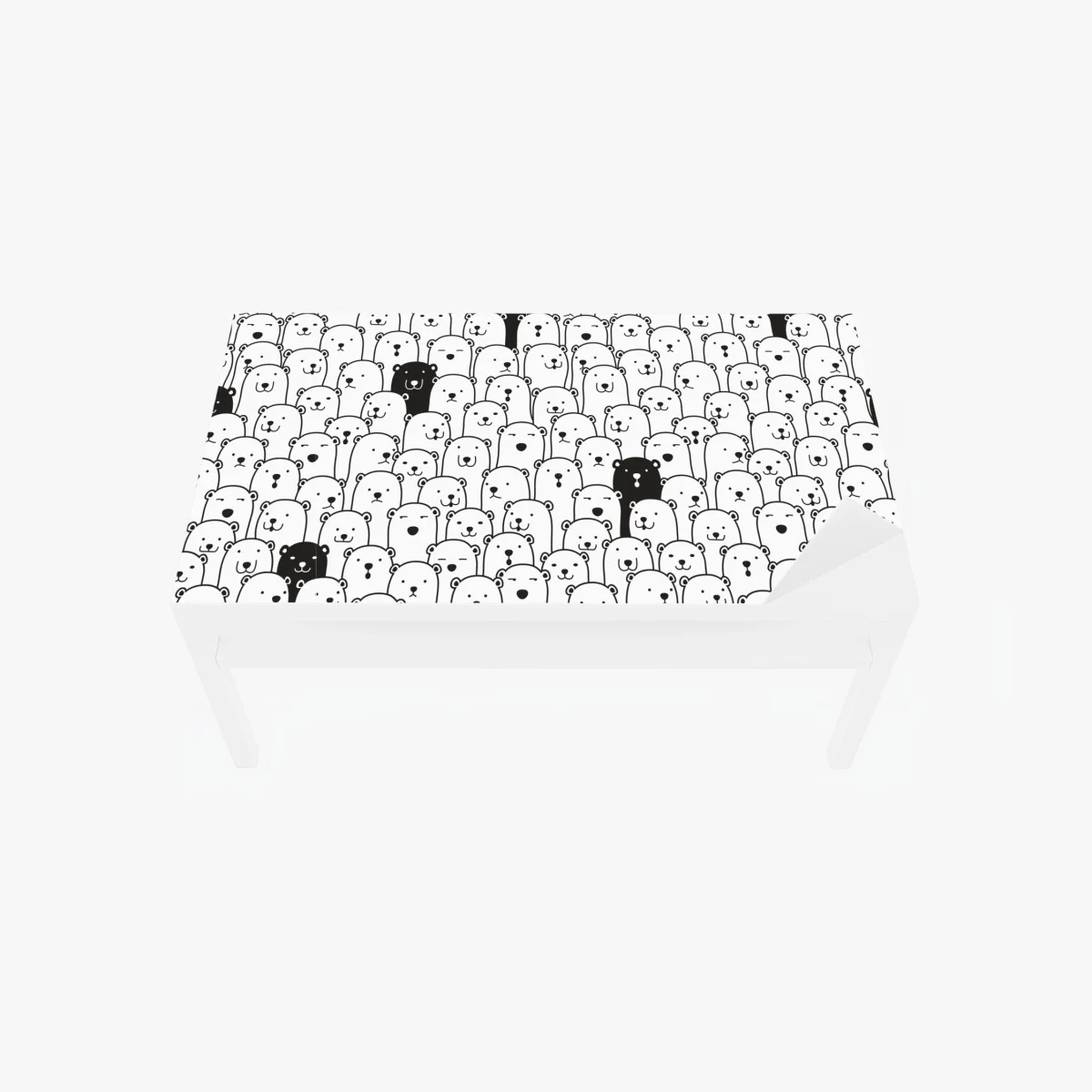 Sticker pour table et bureau nuée d'ours mignons noir et blanc – Wallnifity® Sticker pour table et bureau nuée d'ours mignons noir et blanc – Wallnifity®
