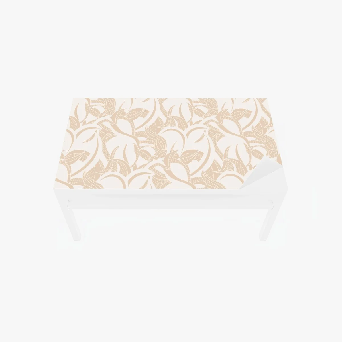 Sticker pour table et bureau motif feuillage beige délicat – Wallnifity® Sticker pour table et bureau motif feuillage beige délicat – Wallnifity®