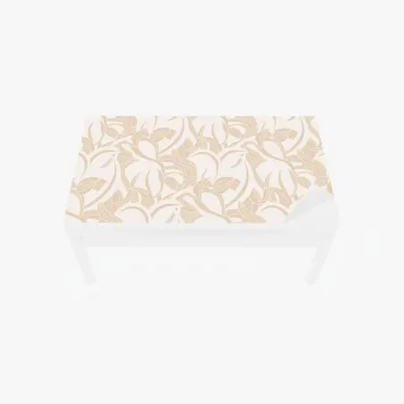 Sticker pour table et bureau motif feuillage beige délicat – Wallnifity®