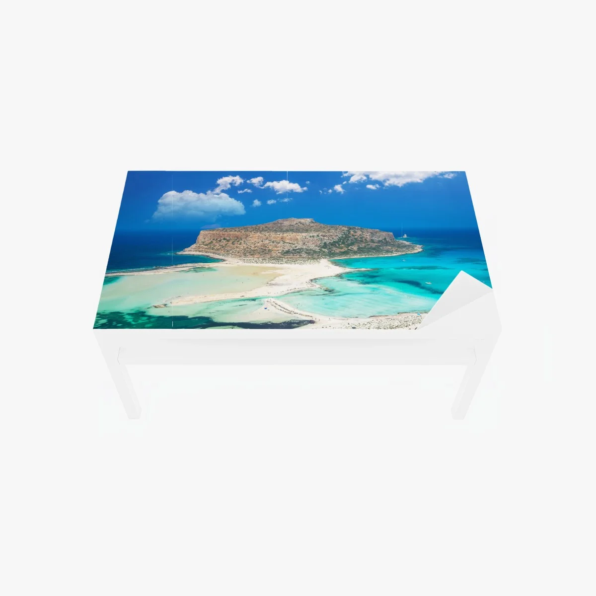 Sticker pour table et bureau Balos, lagon turquoise de Crète – Wallnifity® Sticker pour table et bureau Balos, lagon turquoise de Crète – Wallnifity®