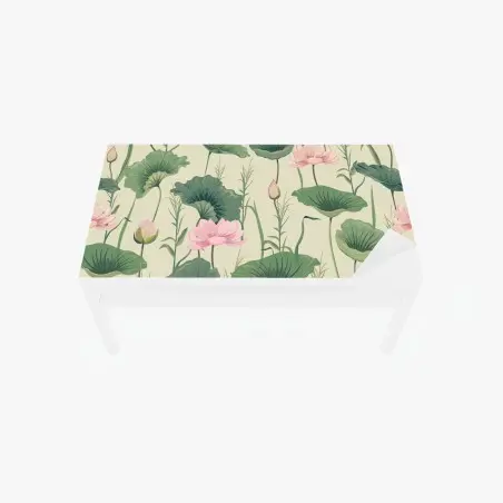Sticker pour table et bureau oasis de lotus pastel – Wallnifity®