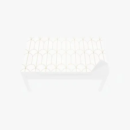 Sticker pour table et bureau motif art déco doré et minimaliste – Wallnifity®