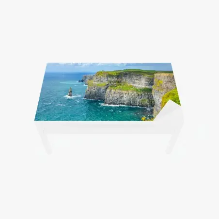 Sticker pour table et bureau panorama des falaises de Moher et de l'océan – Wallnifity®