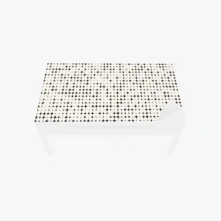 Sticker pour table et bureau motif géométrique en damier de cercles – Wallnifity®
