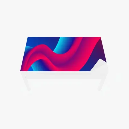 Sticker pour table et bureau rubans fluides néon – Wallnifity®