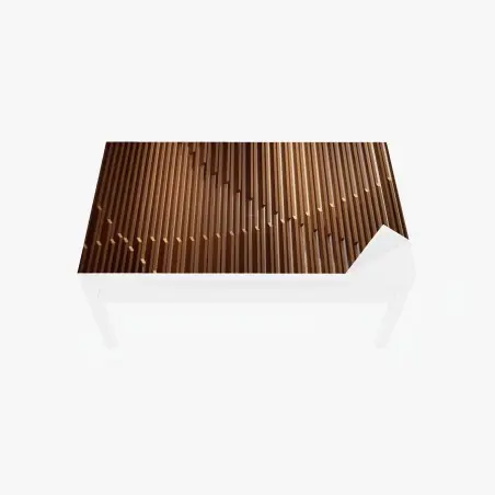 Sticker pour table et bureau motif vertical en bois pour décoration murale – Wallnifity®