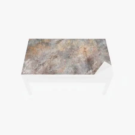 Sticker pour table et bureau abstraction patinée aux tons terreux et pastels – Wallnifity®