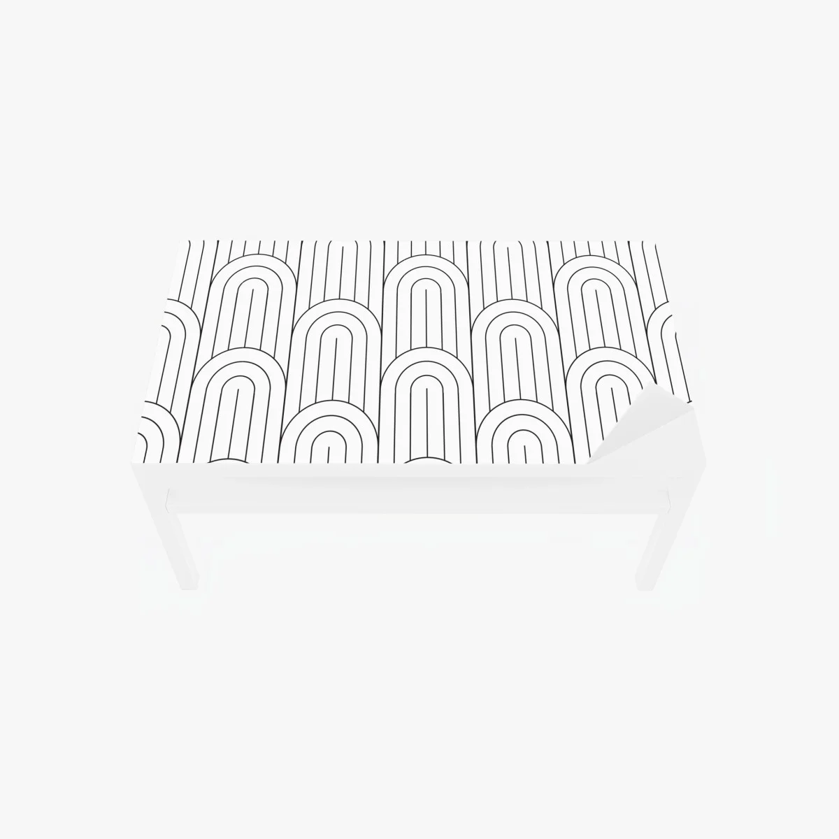 Sticker pour table et bureau motif d'arcs géométriques noir et blanc – Wallnifity® Sticker pour table et bureau motif d'arcs géométriques noir et blanc – Wallnifity®