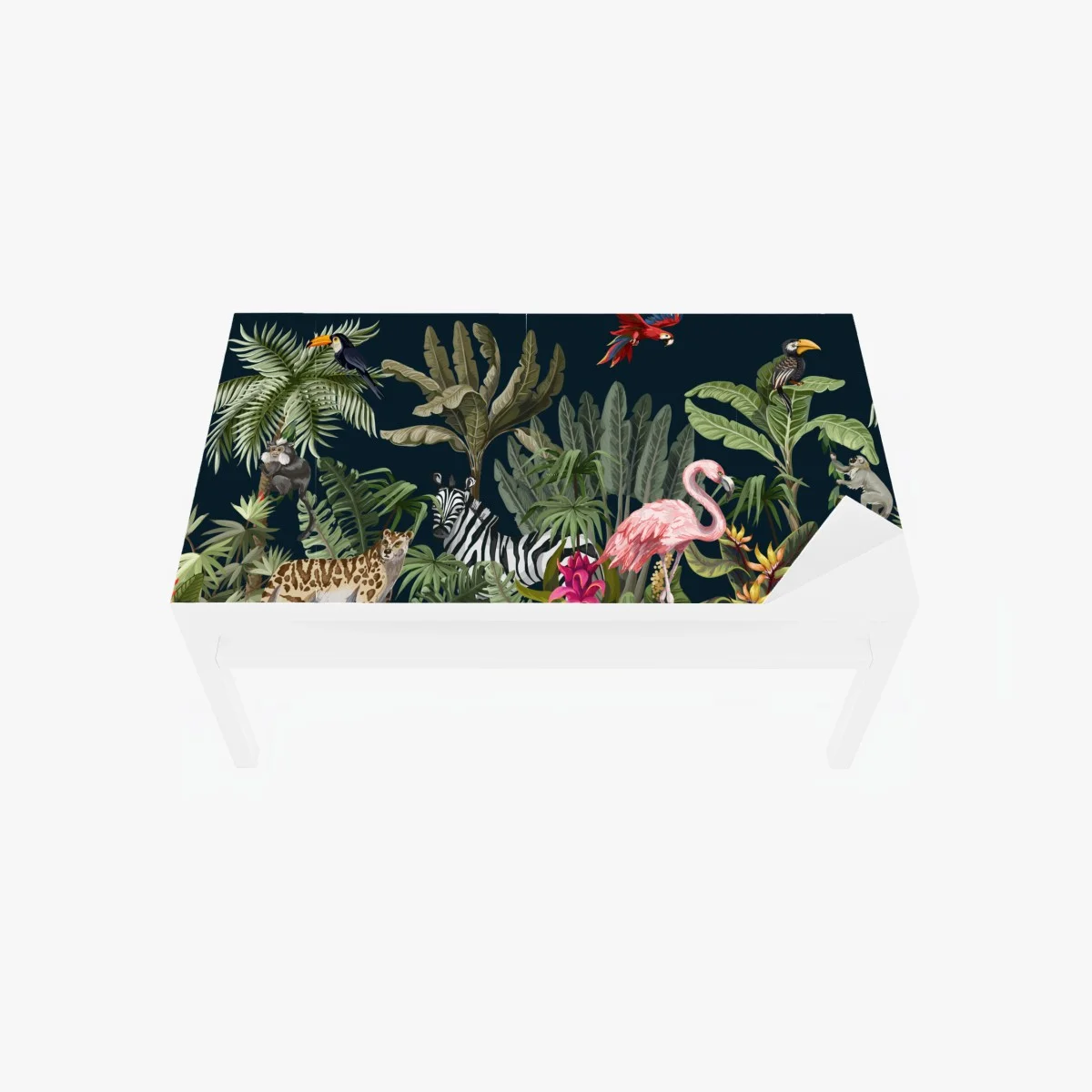 Sticker pour table et bureau oasis tropicale colorée – Wallnifity® Sticker pour table et bureau oasis tropicale colorée – Wallnifity®