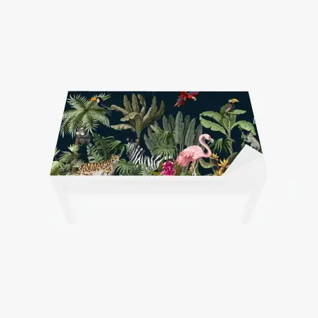 Sticker pour table et bureau oasis tropicale colorée – Wallnifity®