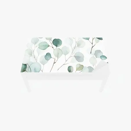 Sticker pour table et bureau motif eucalyptus aquarelle délicat – Wallnifity®