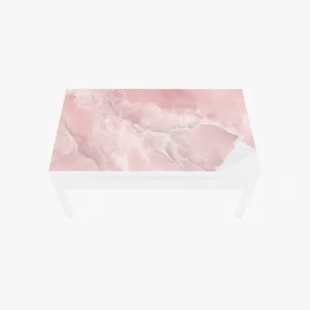 Sticker pour table et bureau marbre rose abstrait pour décoration murale – Wallnifity®