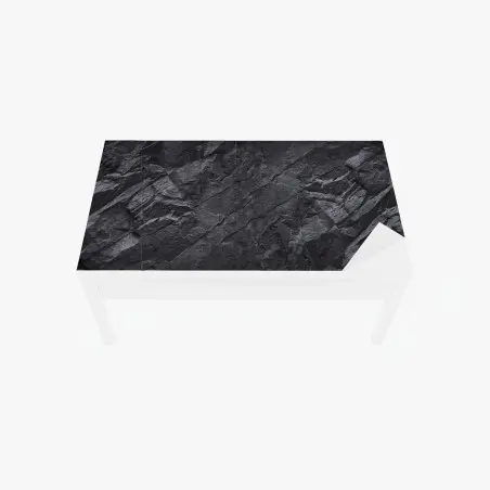 Sticker pour table et bureau texture d'ardoise naturelle sombre – Wallnifity®