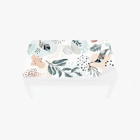 Sticker pour table et bureau esprit botanique abstrait pastel – Wallnifity®