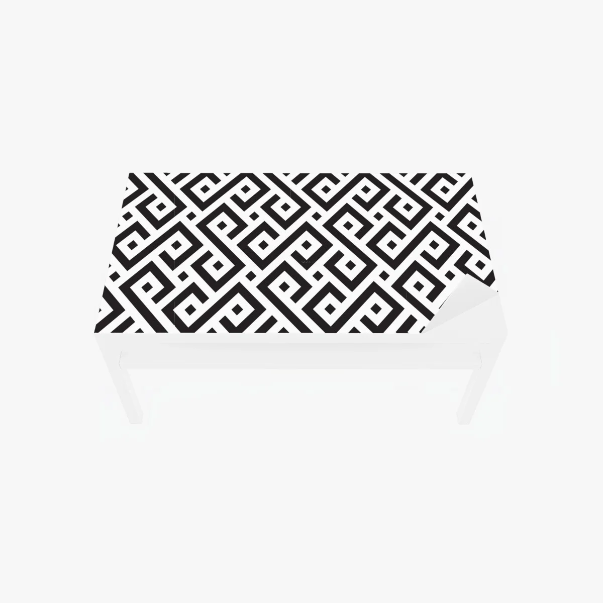 Sticker pour table et bureau motif méandre géométrique noir et blanc pour décoration murale – Wallnifity® Sticker pour table et bureau motif méandre géométrique noir et blanc pour décoration murale – Wallnifity®