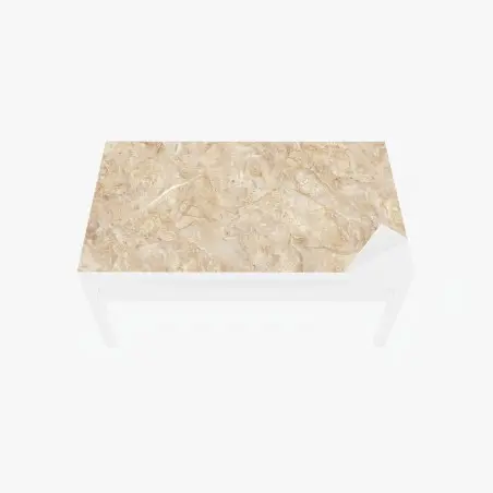 Sticker pour table et bureau marbre beige naturel aux veines délicates – Wallnifity®