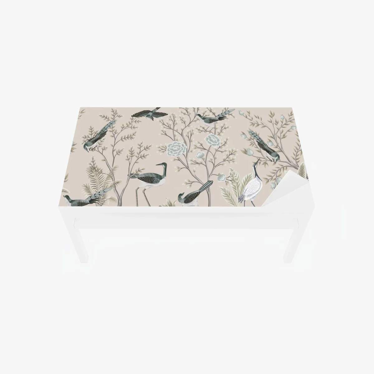 Sticker pour table et bureau jardin d'oiseaux et feuillages aux tons pastel – Wallnifity® Sticker pour table et bureau jardin d'oiseaux et feuillages aux tons pastel – Wallnifity®