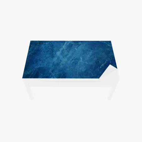 Sticker pour table et bureau marbre bleu profond texturé – Wallnifity®