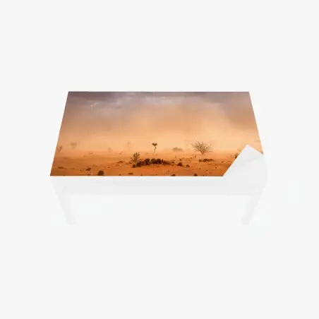 Sticker pour table et bureau tempête de sable dans le camp de Dollo Ado – Wallnifity®