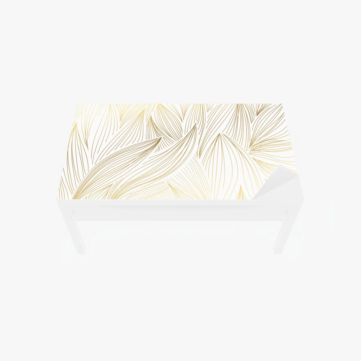 Sticker pour table et bureau motif floral doré minimaliste – Wallnifity® Sticker pour table et bureau motif floral doré minimaliste – Wallnifity®