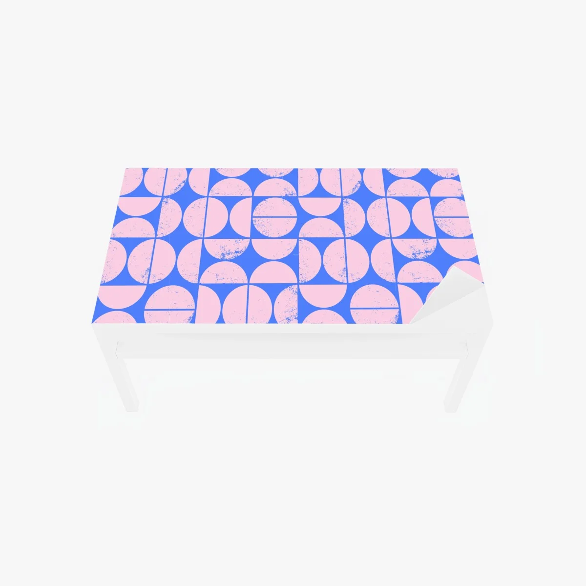 Sticker pour table et bureau motif géométrique rétro rose et bleu – Wallnifity® Sticker pour table et bureau motif géométrique rétro rose et bleu – Wallnifity®