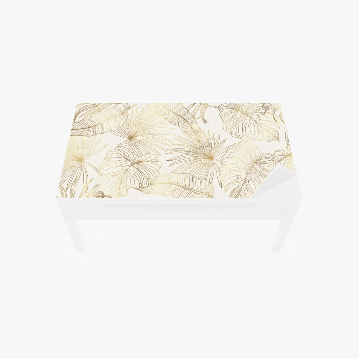 Sticker pour table et bureau motif feuilles tropicales dorées – Wallnifity® Sticker pour table et bureau motif feuilles tropicales dorées – Wallnifity®