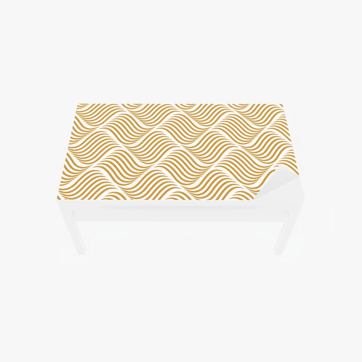 Sticker pour table et bureau motif ondulé doré pour décoration murale – Wallnifity® Sticker pour table et bureau motif ondulé doré pour décoration murale – Wallnifity®