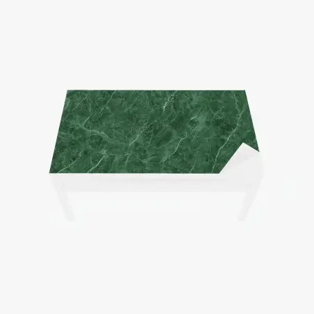 Sticker pour table et bureau marbre vert émeraude élégant – Wallnifity®